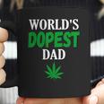 Worlds Dopest Dad Weed Marijuana Cannabis Funny Leaf T-Shirt Coffee Mug