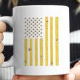 American Flag Honeycomb Honey Bee Coffee Mug