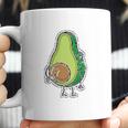 Avocado Seed Fat Funny Vegan Big Scratching Coffee Mug