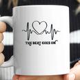 The Beat Goes On Heartbeat Rehab Heart Surgery Heart Gift Coffee Mug