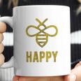 Bee Happy Funny Vintage Graphic Honey Bumblebee Coffee Mug