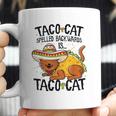 Cute Cat Tacocat Spelled Backwards Is Taco Cat Coffee Mug