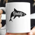 Daddy Shark In Black Dad Birthday Gifts Coffee Mug