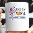 Desantis 2024 Make America Florida Flamingo Election V6 Coffee Mug