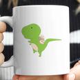 Dinosaur Piggy Backing Sloth Kitty Cat Funny Trex Coffee Mug