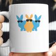 Easter For Men Hip Trio Bunnies Funny Graphic Hipster Easter Bunny Coffee Mug