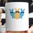 Easter For Men Hip Trio Bunnies Funny Graphic Hipster Easter Bunny Coffee Mug