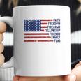 Faith Freedom Firearms Fellowship Friends Family Flag Coffee Mug