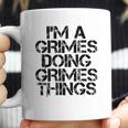 Grimes Funny Surname Family Tree Birthday Reunion Gift Idea Coffee Mug