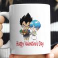 Happy Valentine Day Vegeta And Bulma Couple Coffee Mug