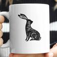 Hare Lino Print Hare Mad March Animal Coffee Mug