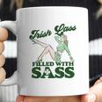 Irish Lass Full Of Sass Funny St Patricks Day Pinup Girl Coffee Mug