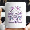 Kawaii Pastel Goth Cute Creepy Girl And Bats Coffee Mug