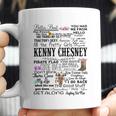 Kenny Chesney Lyrics Tshirt Raglan Music Lyrics Coffee Mug