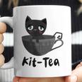 Kit-Tea Cat Lovers Creepy Kawaii Pastel Goth Kitten Teacup Coffee Mug