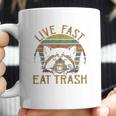 Live Fast Eat Trash Racoon Retro Vintage Trash Pandas Coffee Mug