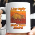 Live Ugly Fake Your Death Retro Coffee Mug