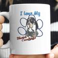 I Love My Bluetick Coonhound Dog Lover Paws Print Coffee Mug