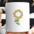 Marijuana Leaf Cannabis Sunflower Cool Stoner Gifts Coffee Mug