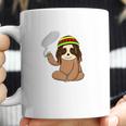 Marijuana Sloth Weed Smoker Jamaican Funny 420 Gifts Coffee Mug