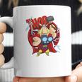 Marvel Thor God Of Thunder Retro Power Stance Logo Coffee Mug