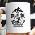 Mountains Calling - Mountains Climb - Mountaineering T-Shirt Coffee Mug