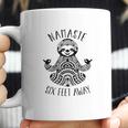 Namaste 6 Feet Away Sloth Social Distancing Coffee Mug