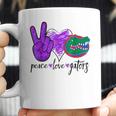 Peace Love Gators Crocodile Lovers Alligator Coffee Mug