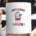 Peppurrmint Meowcha Funny Christmas Cat Peppermint Mocha Coffee Coffee Mug