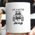 Pit Bull In A Jeep Coffee Mug