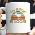 Retro Vintage Moose Is Loose Funny Moose Lover Gift Coffee Mug