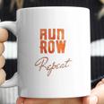 Run Row Repeat Workout With Orange Letters Coffee Mug