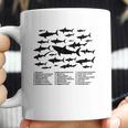 Shark Chart Conservation Funny Humor Fish Jaws Ocean Coffee Mug