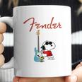 Snoopy Guitar Player Fender Coffee Mug