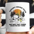 Snoopy Hiking Team We Will Get There When We Get There T-Shirt Coffee Mug