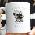 Snoopy Life Is Better With Kiss Band Coffee Mug