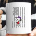 Snoopy Playing Baseball Snoopy Usa Flag T-Shirt Coffee Mug