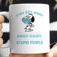 Snoopy Stay 6Ft Away I Have Anger Issues Coffee Mug