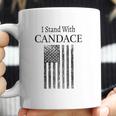 I Stand With Candace Patriot Usa Flag Red Pill Coffee Mug