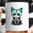 Sugar Skull Cat Day Of The Dead Cat Coffee Mug