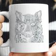 Tribal Wolf Design Coffee Mug