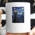 Vincent Van Gogh The Starry Night With Lord Of The Rings Middle Earth Sauron Tower Evil Eye Tshirt Coffee Mug