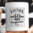 Vintage 40Th Birthday Top For Him 1981 Aged To Perfection Coffee Mug