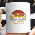 Vintage Best Mommy Shark Ever Gift For Mom Christmas Mom Gift Coffee Mug