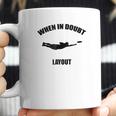 When In Doubt Layout Ultimate Frisbee Sports Coffee Mug