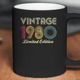 1980 40Th Birthday Gift Vintage Limited Edition Men Women Raglan Baseball Tee Coffee Mug