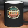 33Rd Birthday Vintage Tee Retro Legendary 1989 33 Years Old Coffee Mug