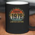 44 Years Old Gift February 1978 Limited Edition Coffee Mug