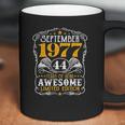 44 Years Old September 1977 Retro Awesome 44Th Birthday Coffee Mug