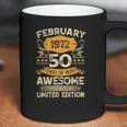 50 Years Old Gift Vintage February 1972 50Th Birthday Gift Coffee Mug